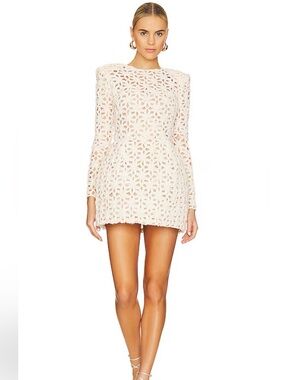 courtney blanc bow-front lace mini dress Bronx and Banco | Dresses | Bronx Banco Nwot Courtney Blanc Lace Bow Mini Dress Sz M Us 6